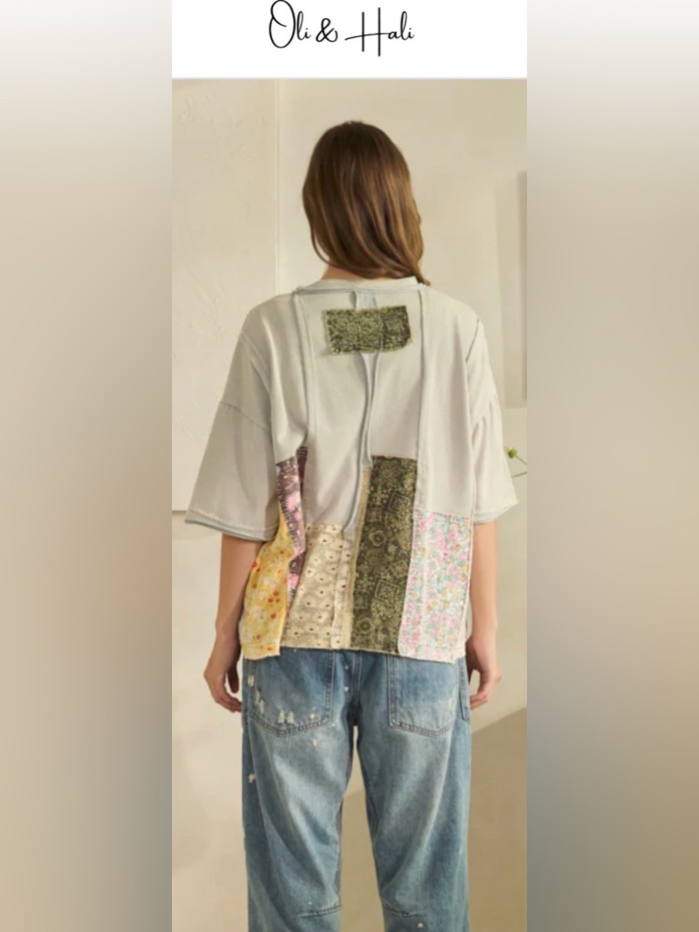 New nwt Oli & Hali patchwork top ladies XS S M L brand new collection - Picture 5 of 5